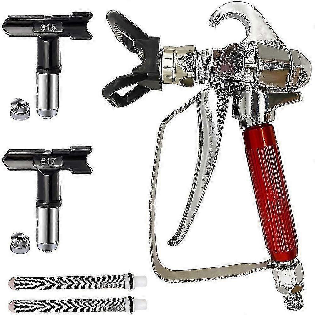 airless sprayer with 2pcs spray tips and guard