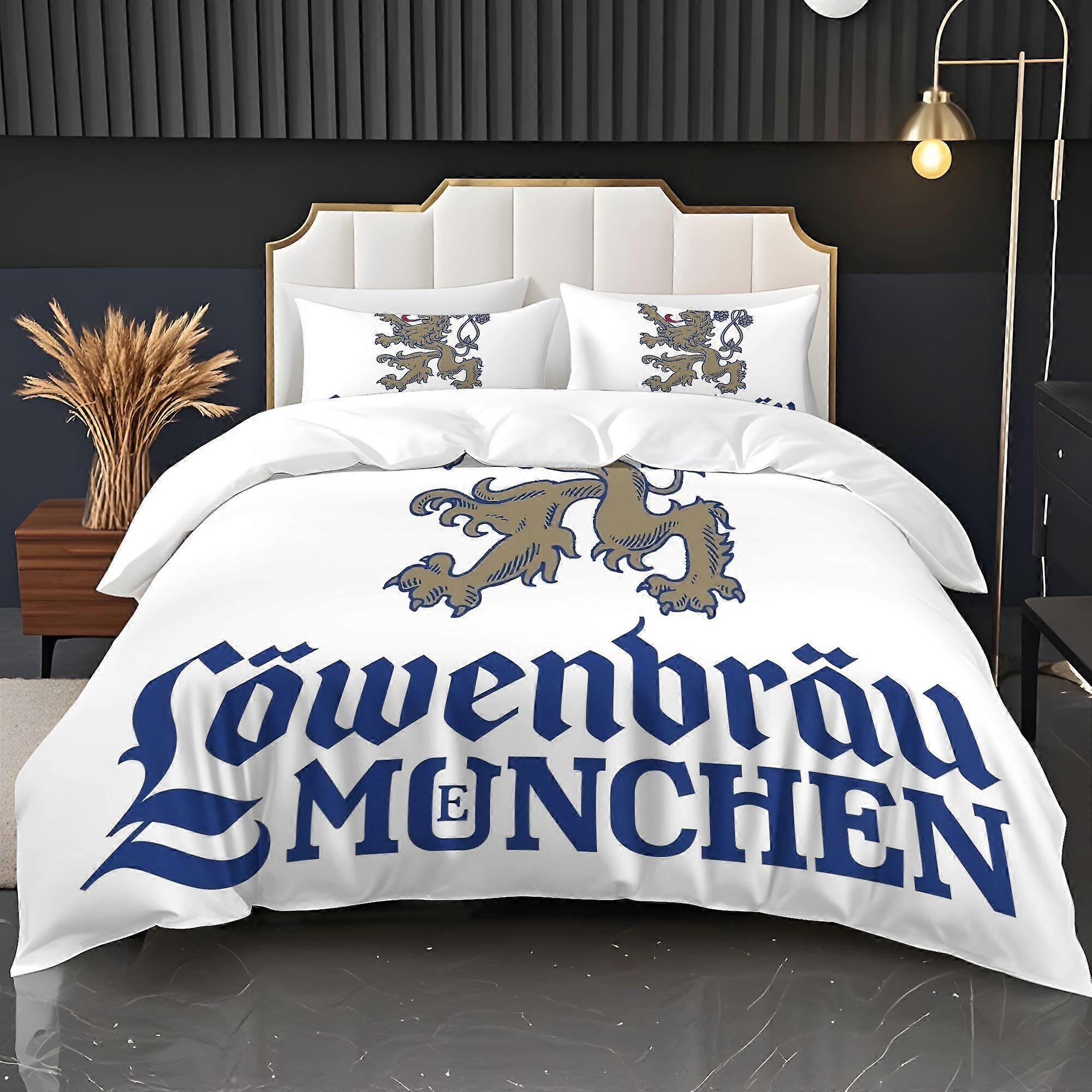 L\u00F6wenbr\u00E4u Pattern Duvet Cover Bedding Set