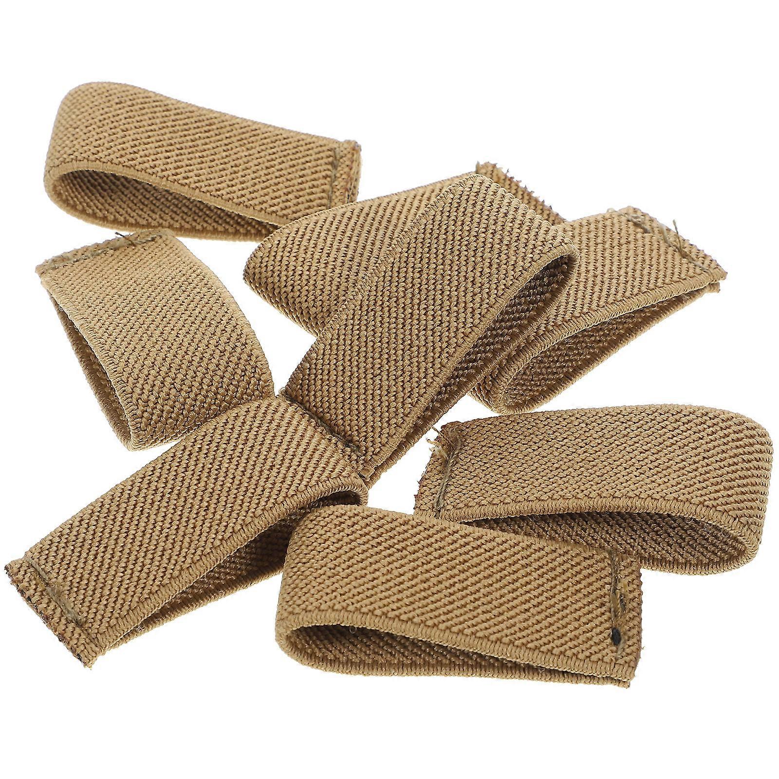 Waist Belt Keepers Elastic Backpack Strap Holders with 8Pcs Nylon Loops