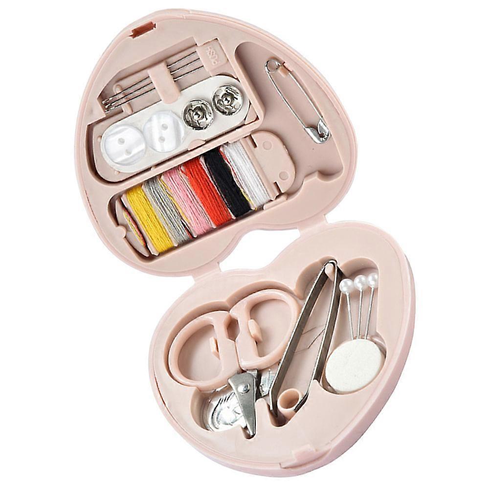Heart Shape Needle Storage Box for Sewing Organizer with 1Set Mini Kit
