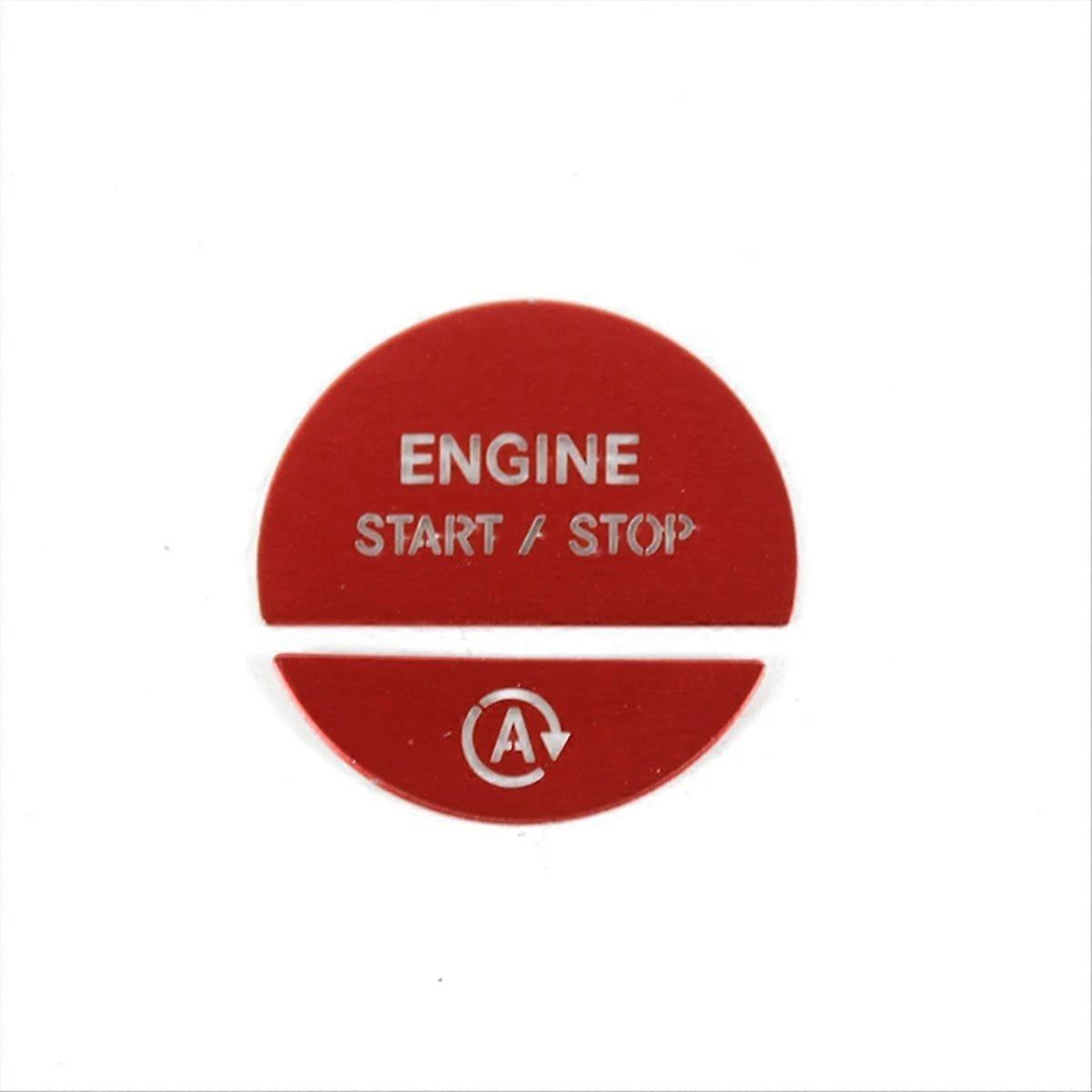 Engine One Start Stop Key Button Sticker for W206 Red