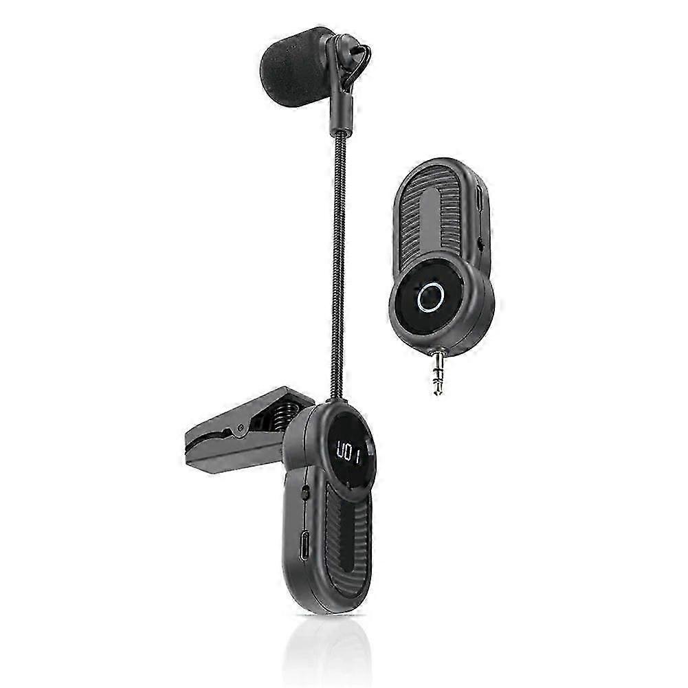 Wireless Saxophone Microphone System for Instruments UHF Rechargeable Microphone Receiver and Transmitter for Sax