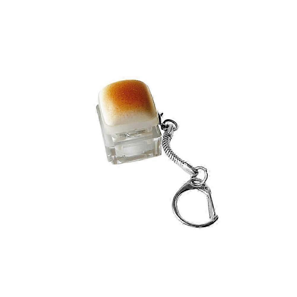 Caramel Bread Button Decompression Toys Portable Backpack Pendant