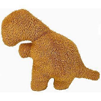 16 Inch Dino Chicken Nugget Plush Pillow, Funny Tyrannosaurus Rex Stuffed Toy, Soft Gift for Kids and Adults