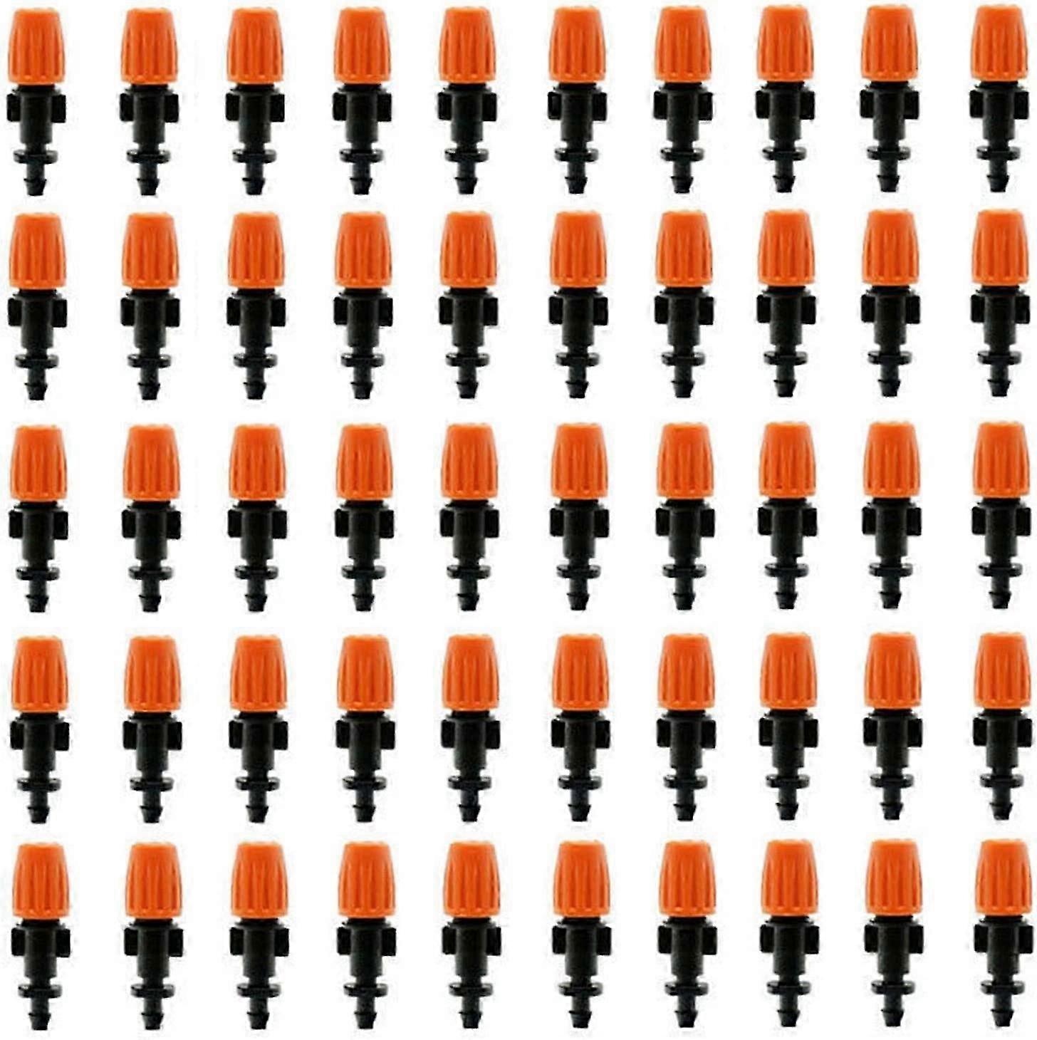 Adjustable Micro Drip Head Watering System, 50Pcs