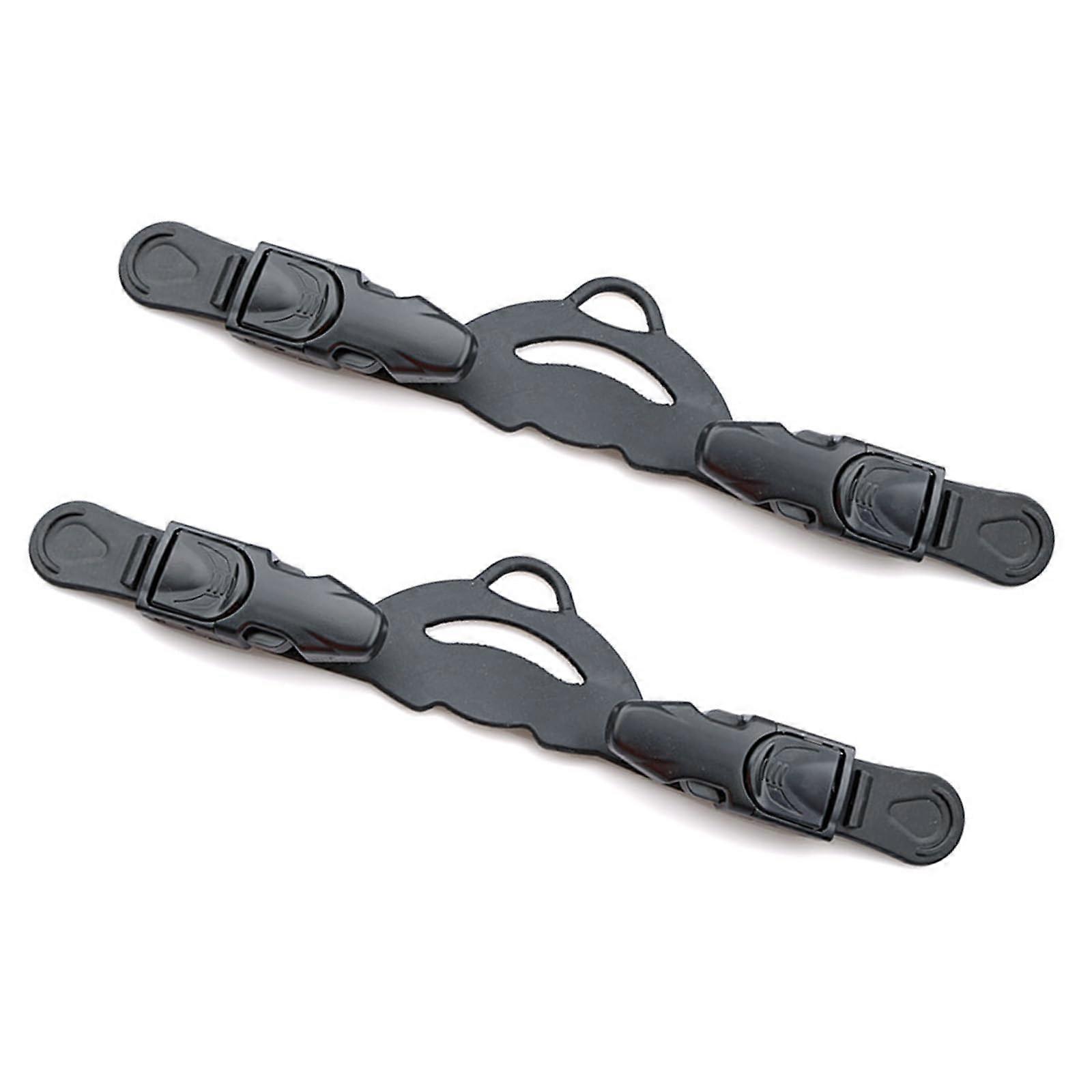 1 Pair Adjustable Diving Fin Strap Replacement with Quick Release Buckles for Swimming and Scuba