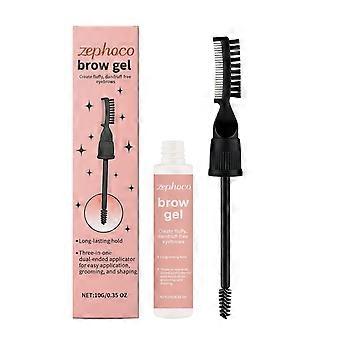 Brow Lift & Freeze Brow Gel   3-in-1 Dual-Ended Applicator, Fluffy & Flake-Free Eyebrow Styling Gel with Long-Lasting Hold