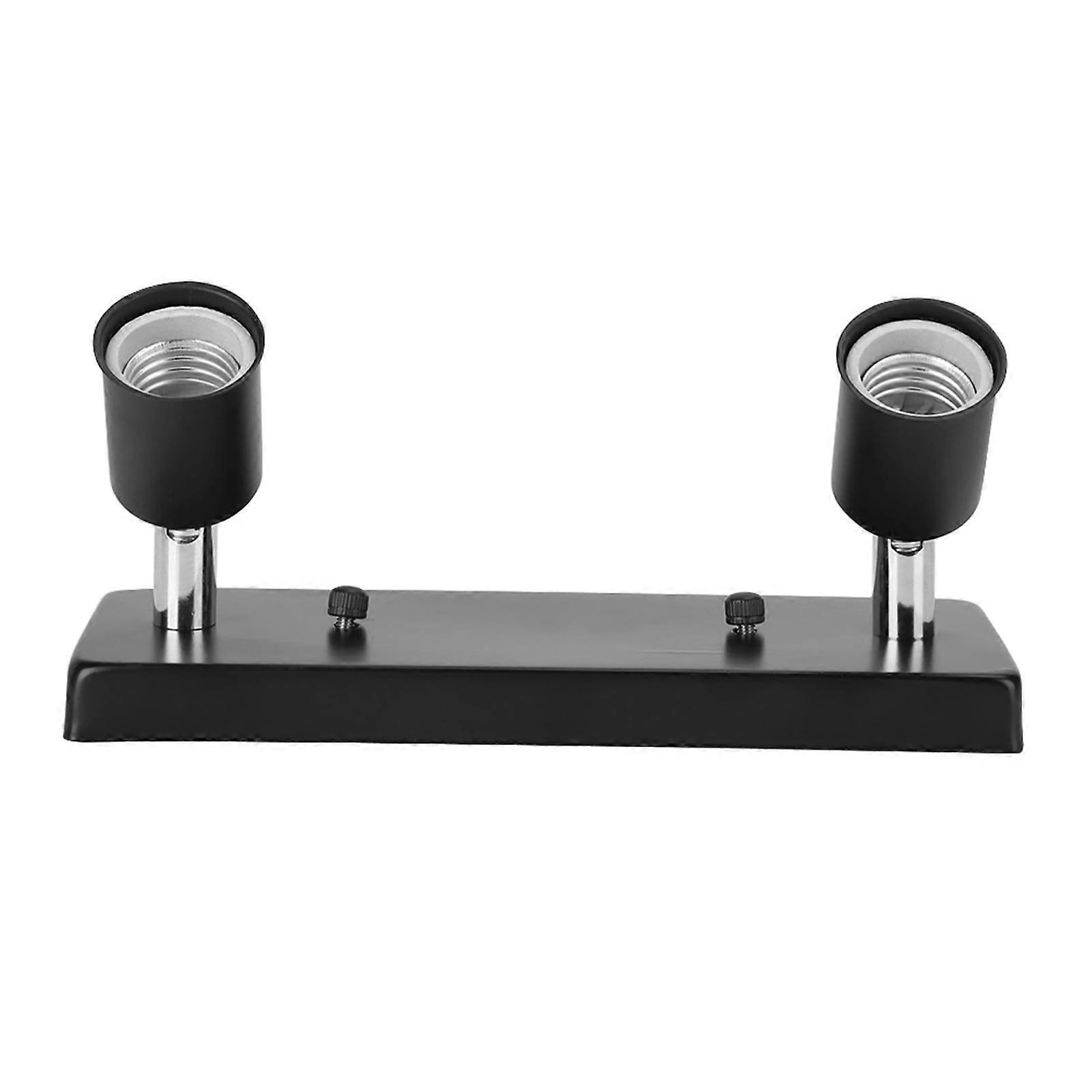 Elegant E27 Lamp Holder with Rectangular Turning Base  Accessories for Ceiling Wall LampBlack