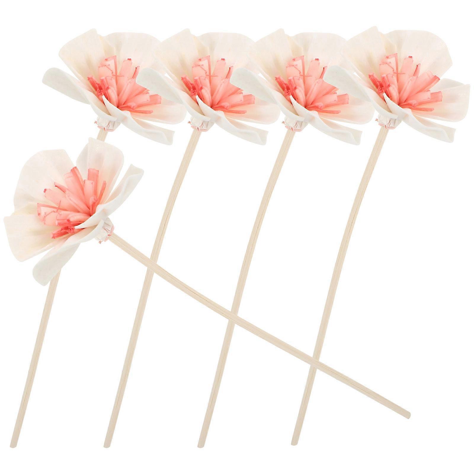5pcs Aroma Bottle Flower Diffuser Aromatherapy Flower Sticks Flower Diffuser Rods Replacement