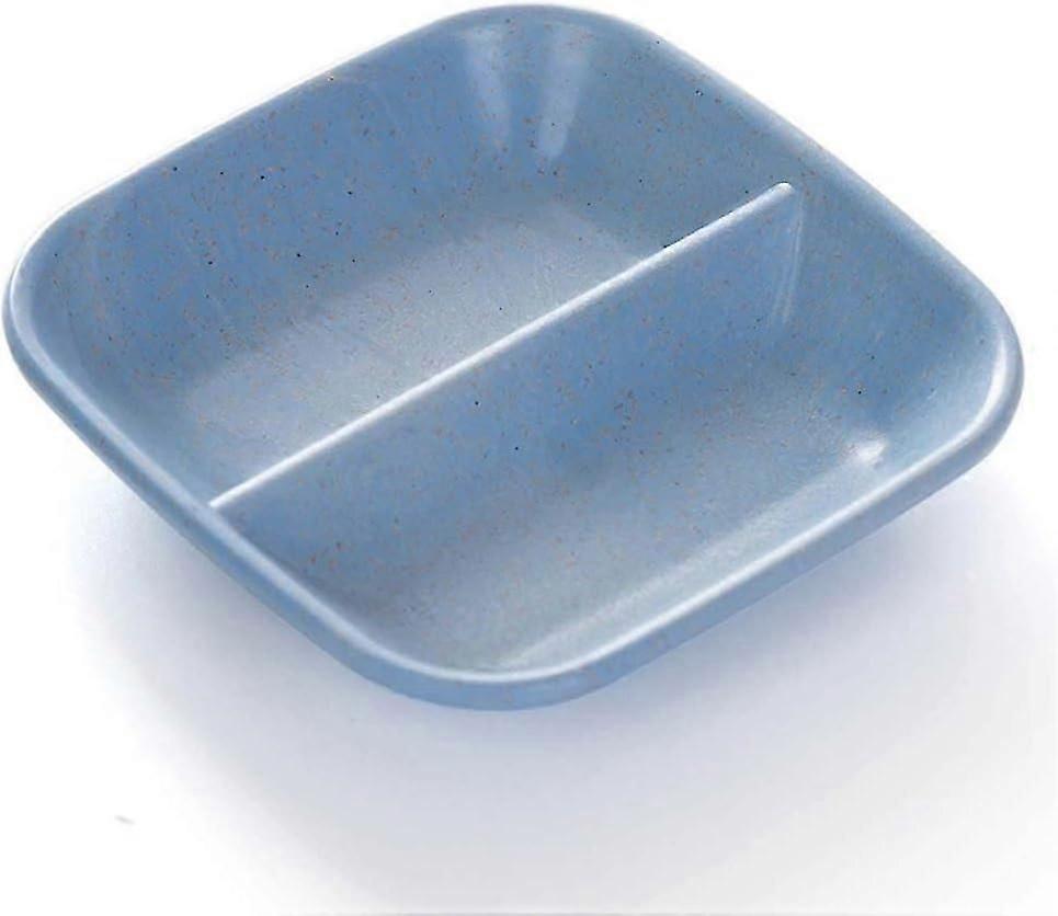Double-grid Tableware Dipping Bowls for Restaurant Use