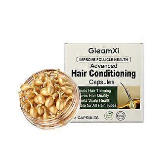 Las cápsulas para el cuidado del cabello fortalecen las hebras capilares, reducen la caída del cabello, se absorben fácilmente, mejoran la sequedad y equilibran la producción de sebo.