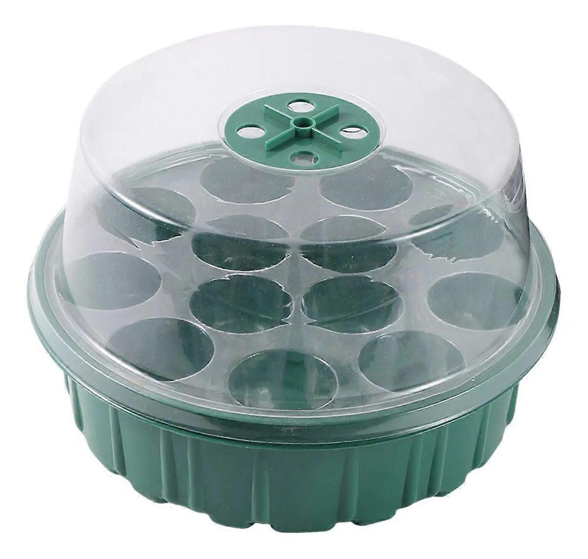 13-Cell Seedling Starter Tray Kit, Green