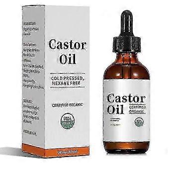 Organic Cold Pressed Castor Oil for Hair Growth, Eyelash & Eyebrow Growth, Skin