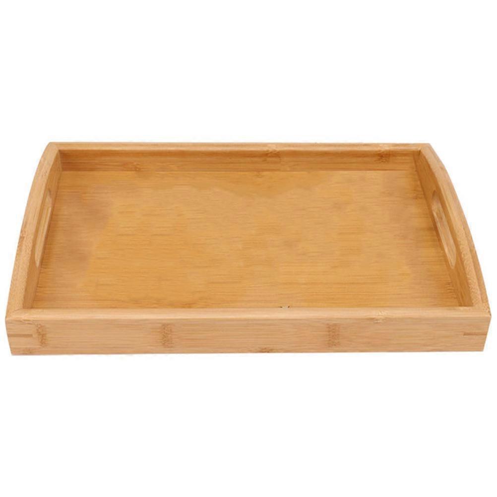 Light Brown Bamboo Kitchen Condiments Board for Storage Tray