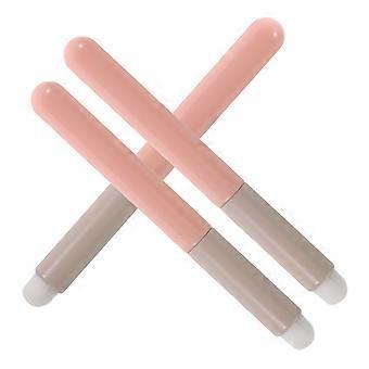 Women Makeup Lip Brush Set 3Pcs Pink Lipstick Applicators Tool