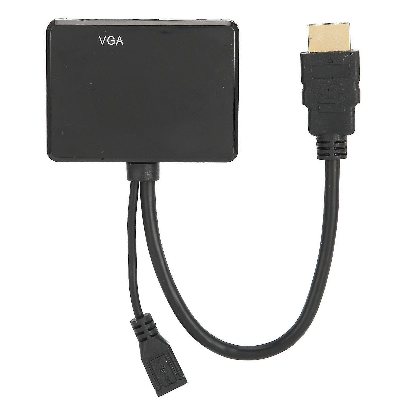 High?Definition Multimedia Interface to High?Definition Multimedia Interface?VGA ConverterBlack SH