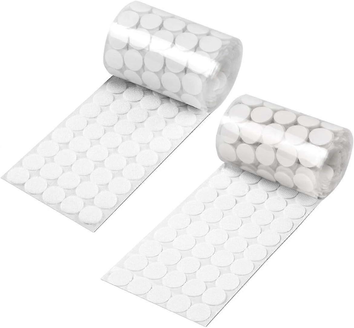 Self Adhesive Dots,350pcs(175 Pairs) 0.59 Inch Diameter Strong Sticky Back Hook