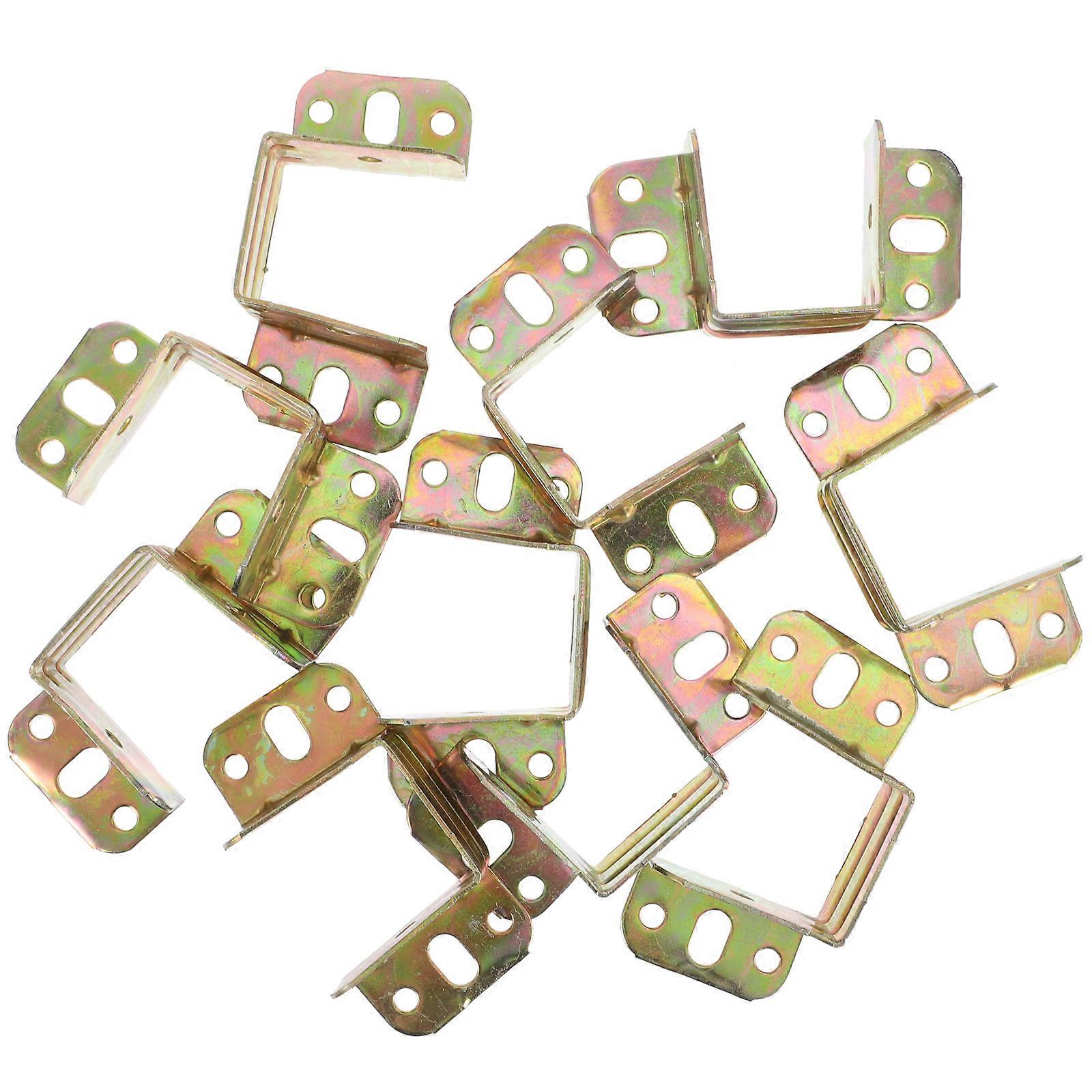 10Pcs Bed Hinge Sturdy Bed Corner Furniture Fixed Bracket Practical Bed Bracket