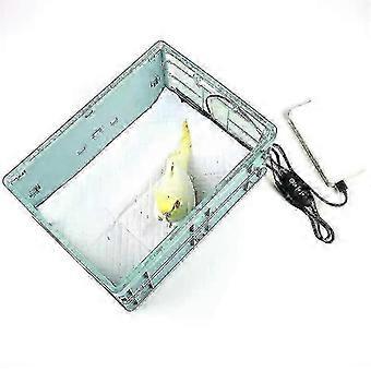 1 Set Plastic Parrot Incubator Young Birds Hatch Box Parrot Brood Supplies With Heating Pad