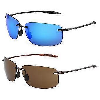 The Matrix Classic Sports Rimless Sunglasses Men Orange Male Driving Rectangle Ultralight Frame Sun Glasses UV400 MJ8009