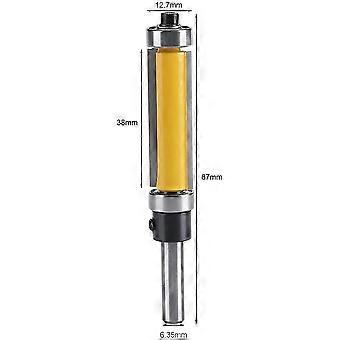 Flush Cutter, 1/2" Cutting Diameter Carbide, Woodworking Countersink Tool With 1/4" Shank For Workers
