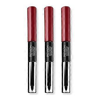 3 x Revlon Colorstay Overuren Dual Ended Lipcolor - 140 Ultimate Wine