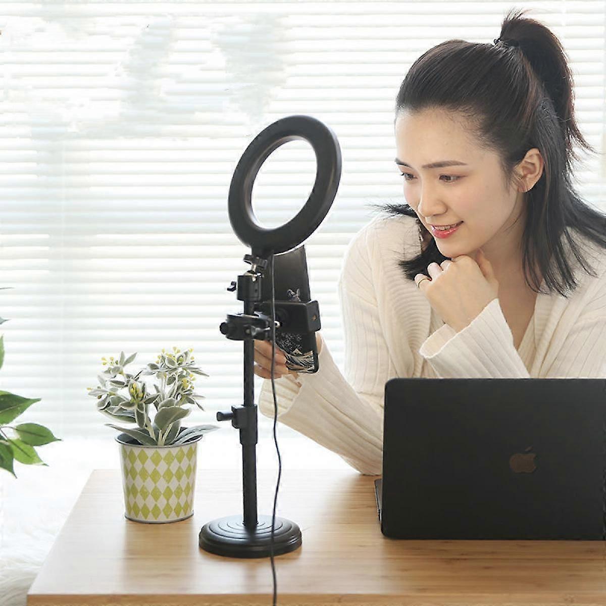 20CM Desktop Telescopic Live Fill Light Led Ring Light