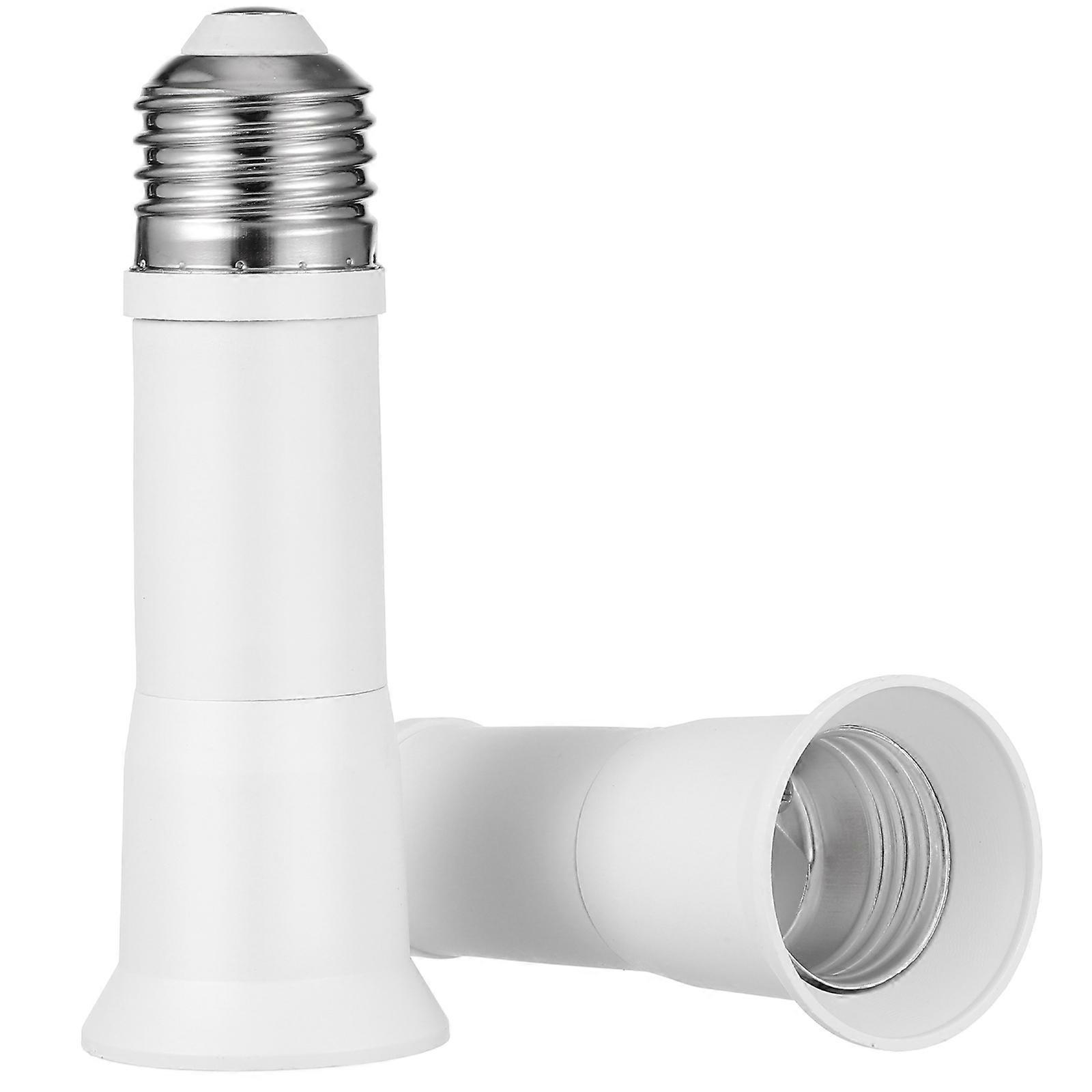 2pcs Bulb Socket Extender Telescopic Light Bulb Extension Socket E27 Adapter