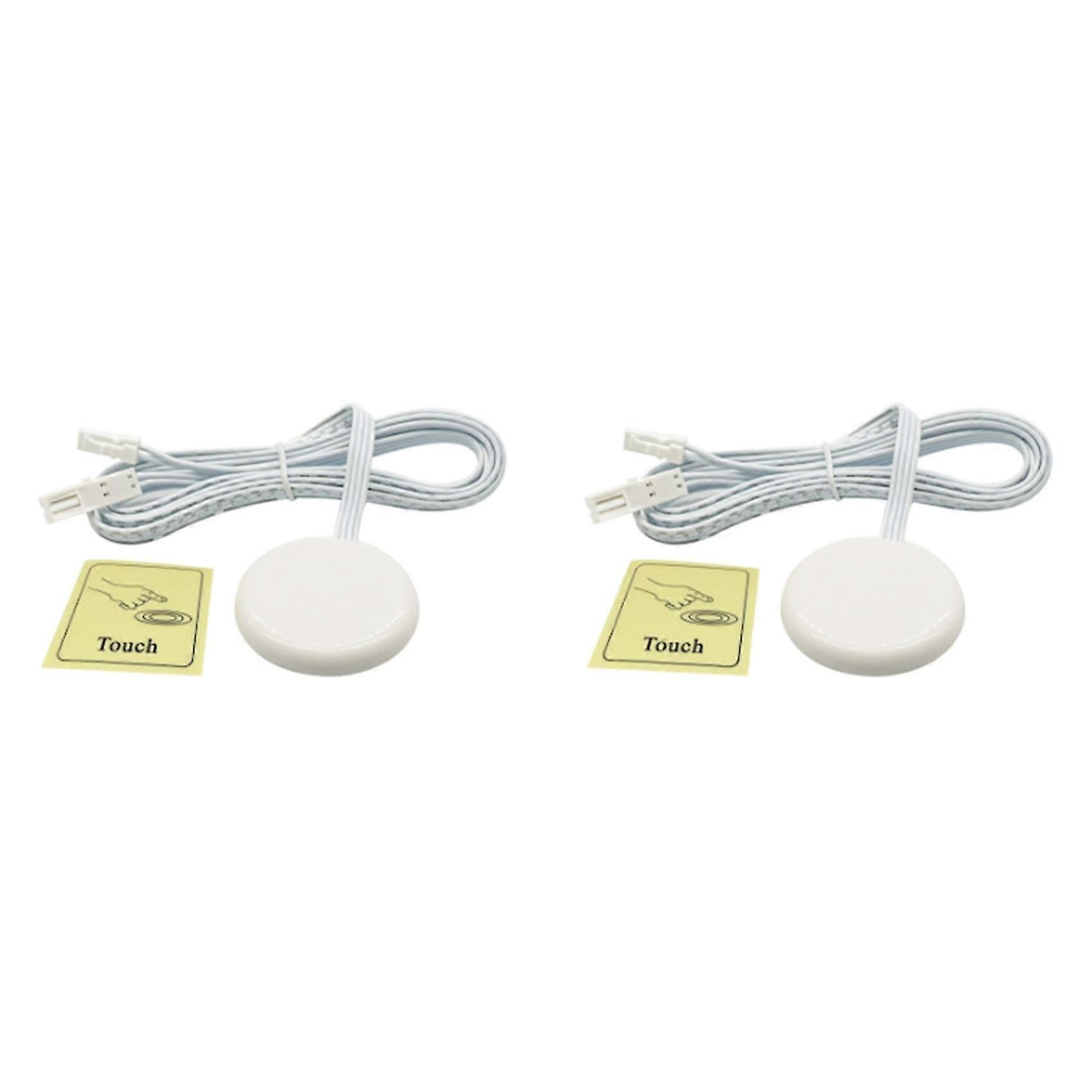 2X Penetrable Wood Panel Wireless Touch Sensor LED Light Switch Hand Sweep Control Dimmable Touch Dimmer