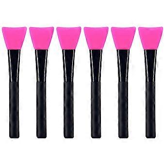 Silicone Face Mask Brush Flat Head for Applying Facial Masks 6Pcs Set