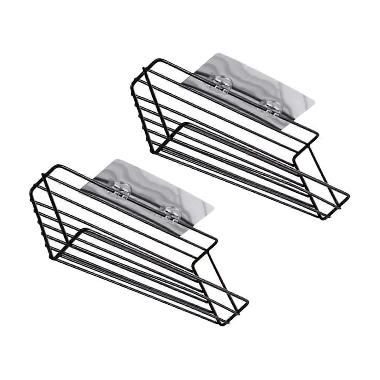 Bathroom Corner Shelf Set, Rustproof Wall Mounted Shower Organizer with SpaceSaving Drainage Design