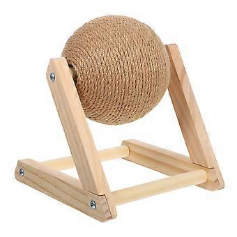 Kattleksak med sisal klösboll för husdjur