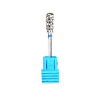 Carbide Nail Drill Bit Medium Grit 6x13mm Double Cut Smooth Round  for Professional Manicure
