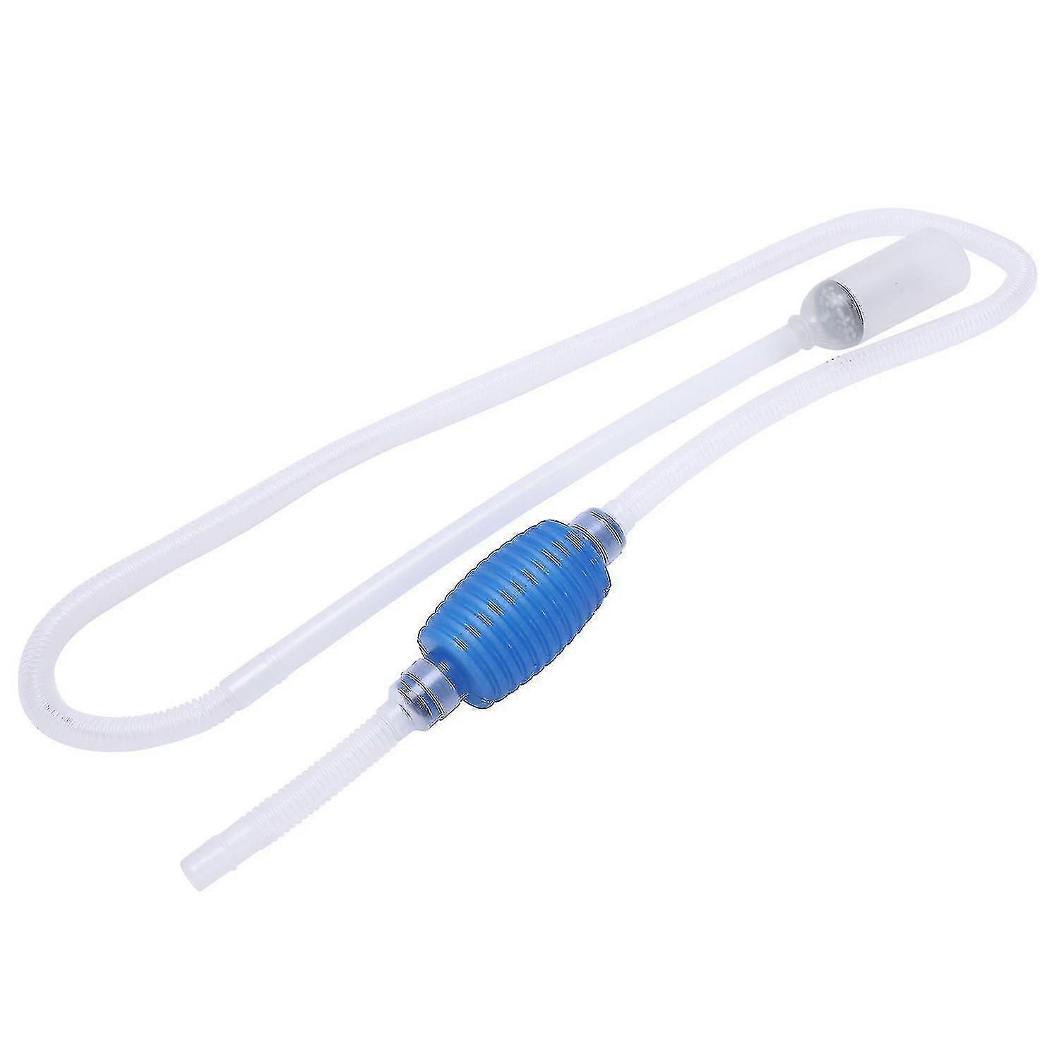 Manual Fish Tank Cleaner Pump, Plastic Direct Suction Siphon, 170cm Tube Aquarium Gravel Cleaner