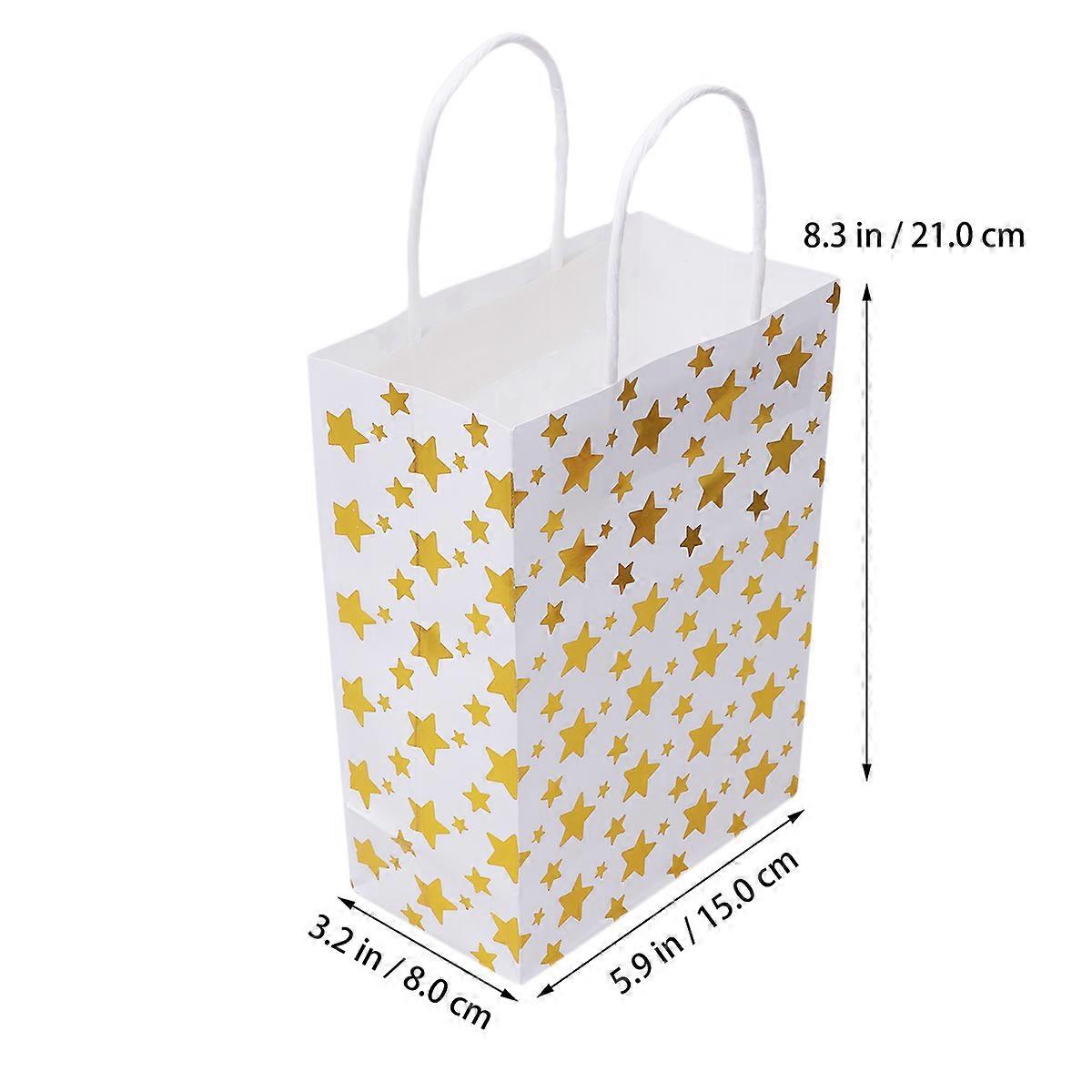 Double-Side Shining Star Gift Bag for Storage 12Pcs Handbag