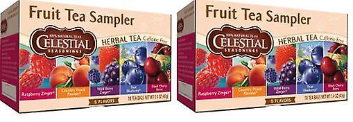 Celestial Seasonings Fruit Tea Sampler Tea 2 Box Pack