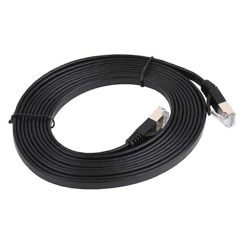 CAT7 RJ45 600MHz Patch Shielded Lan Network Cable Flat Ethernet Cord 3m
