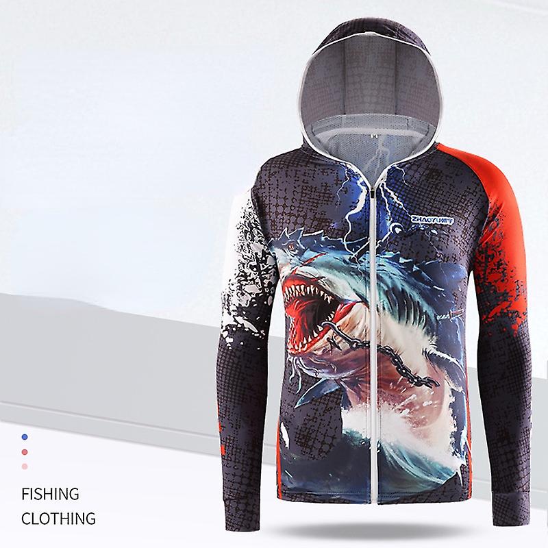 Erkek Hafif Ceket Kapüşonlu Güneş Koruma Soğutma Uzun Kollu Gömlekler Balıkçılık İçin