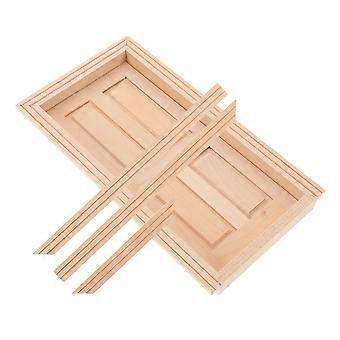 Miniatur-Türmodell aus Holz, unfertig, für Puppenhäuser