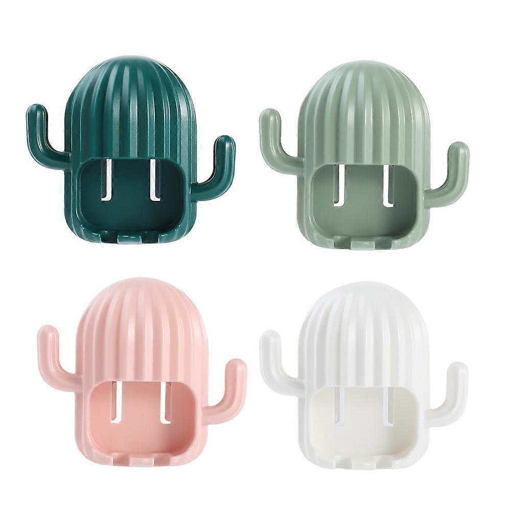 Toothbrush Storage Rack for Storage Use 4Pcs Cactus-Shaped Holder