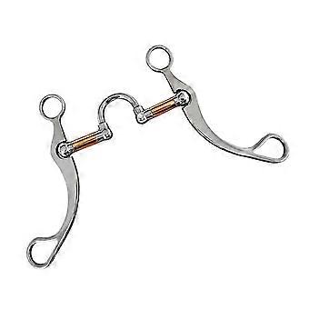 Western Metal Horse Bit for Horse Training and Daily Horse Use, Stainless Steel Bridle Bit with Standard Bridle Hardware, Single Piece for Stable