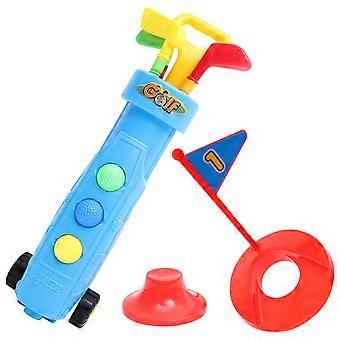 Golf Club Toy Children Mini Trolley Sports Toy 1Set Assorted Color