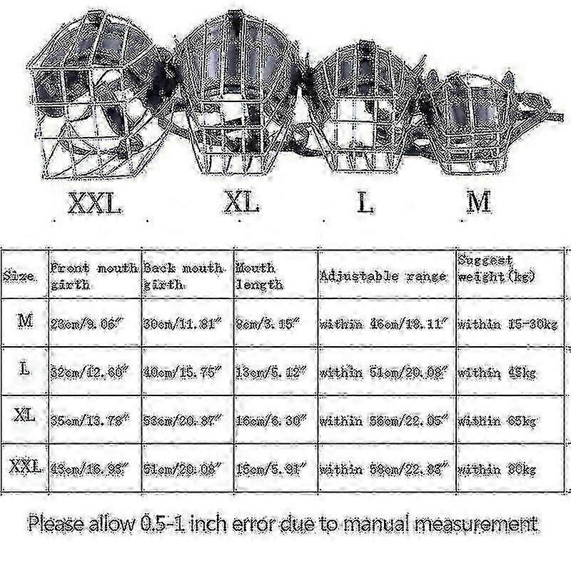 Adjustable Steel Basket Muzzle