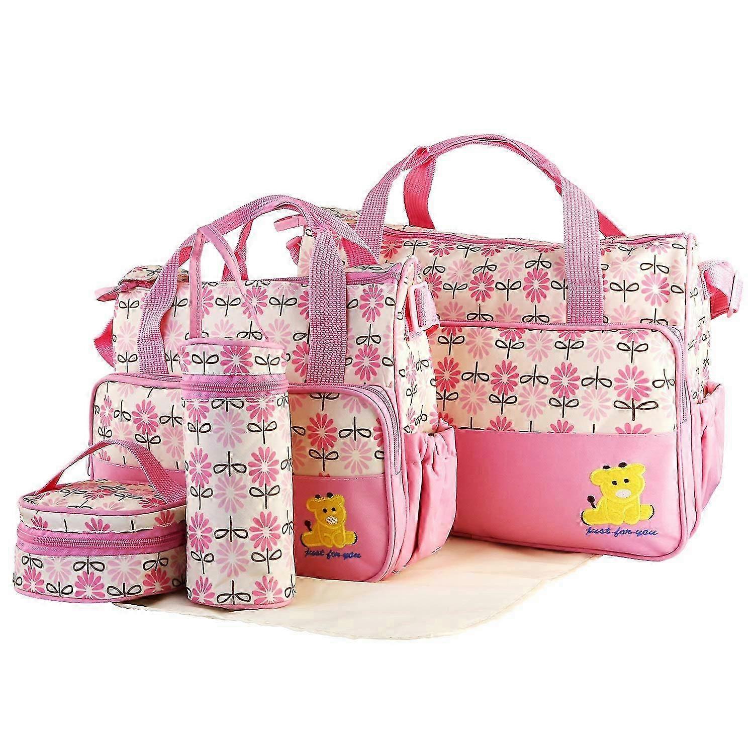 5-Pc Polyester Diaper Organiser Set