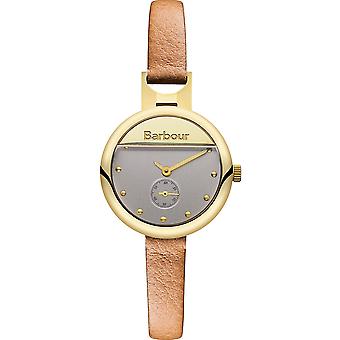 Barbour-harton Schweizer Quarz Analog E-Uhr mit BB005GDBG Kuhfell Armband