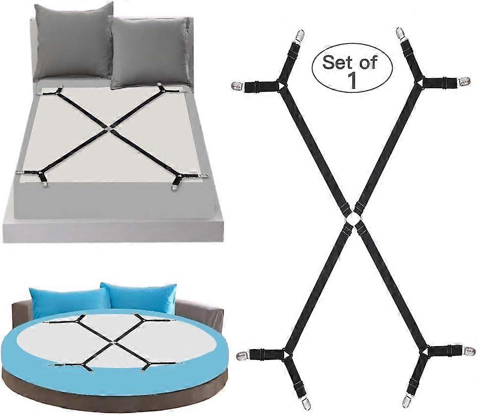 Adjustable Triangle Elastic Suspenders For Fitted Sheets