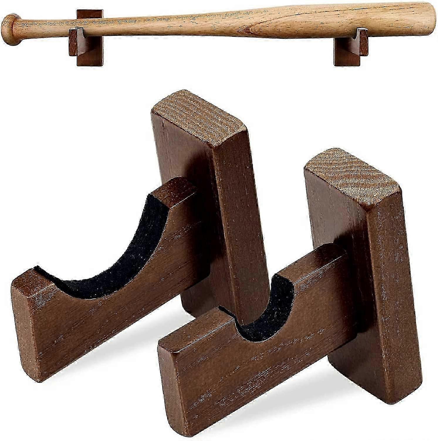 Solid Wood Bat Display Wall Mount