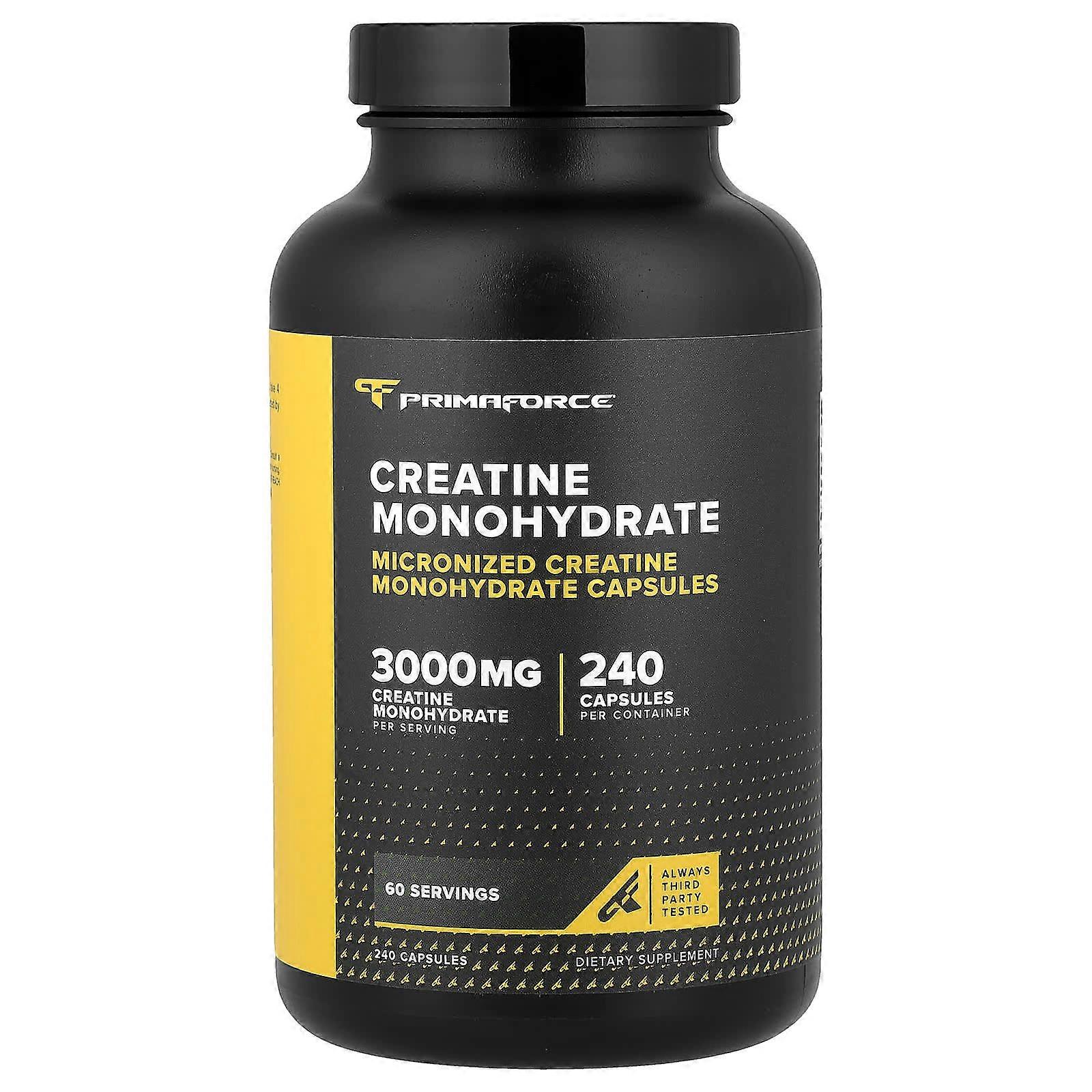 Primaforce, Creatine Monohydrate, 240 Capsules (750 mg per Capsule)