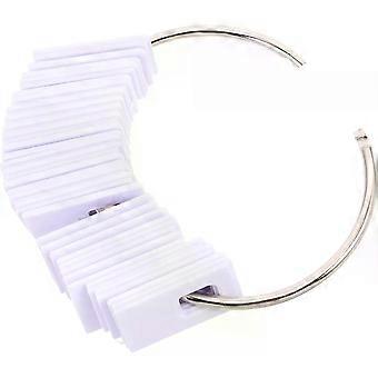 Hair Color Testing Buckle Clip for Human Hair Samples, Plastic and Stainless Steel Material, Easy Installation and Convenient Colour Testing, for Salo