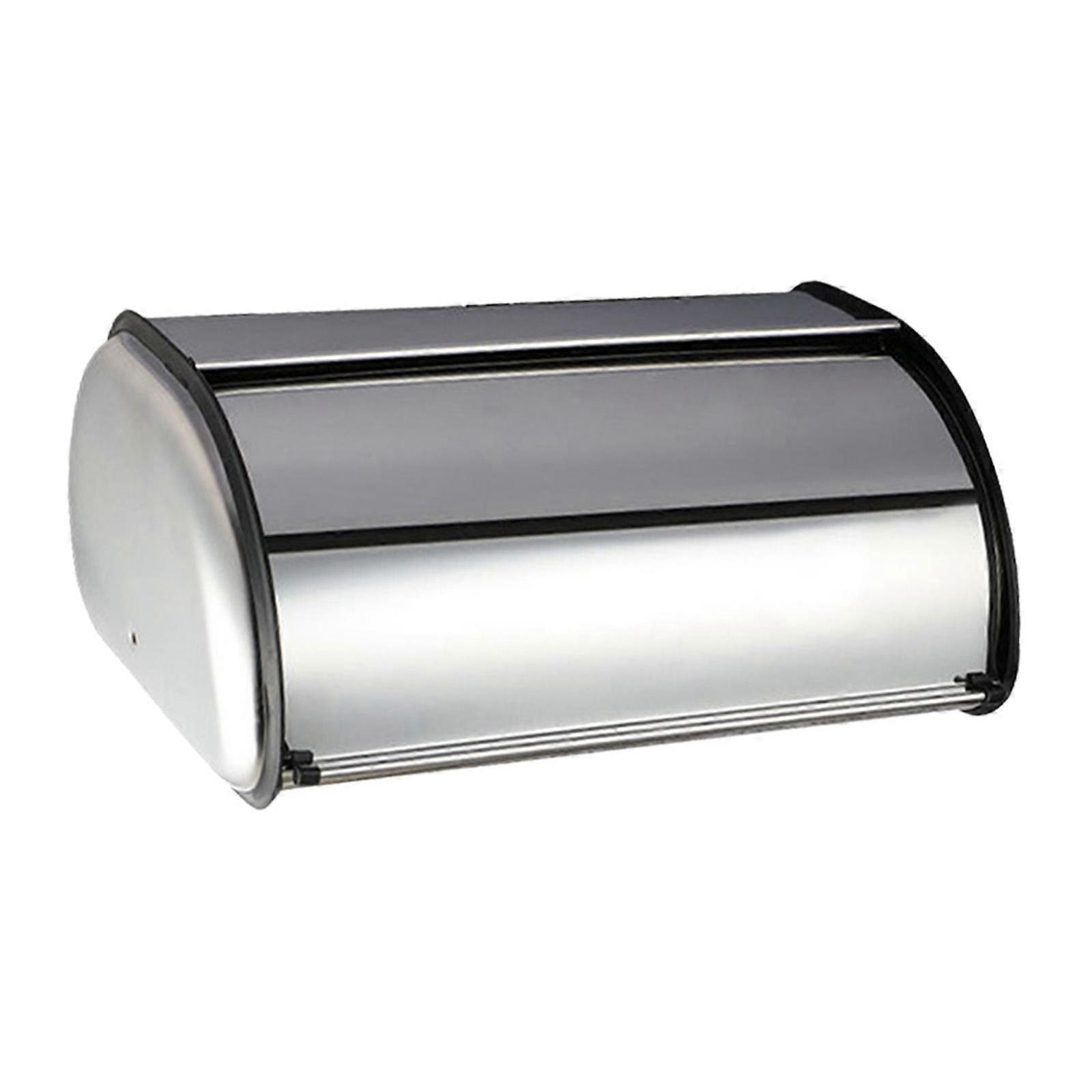 Large Capacity Metal Bread Box Roll Top